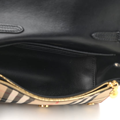 Burberry Vintage Check Hackberry Crossbody Bag Archive Beige Black 7 of 9