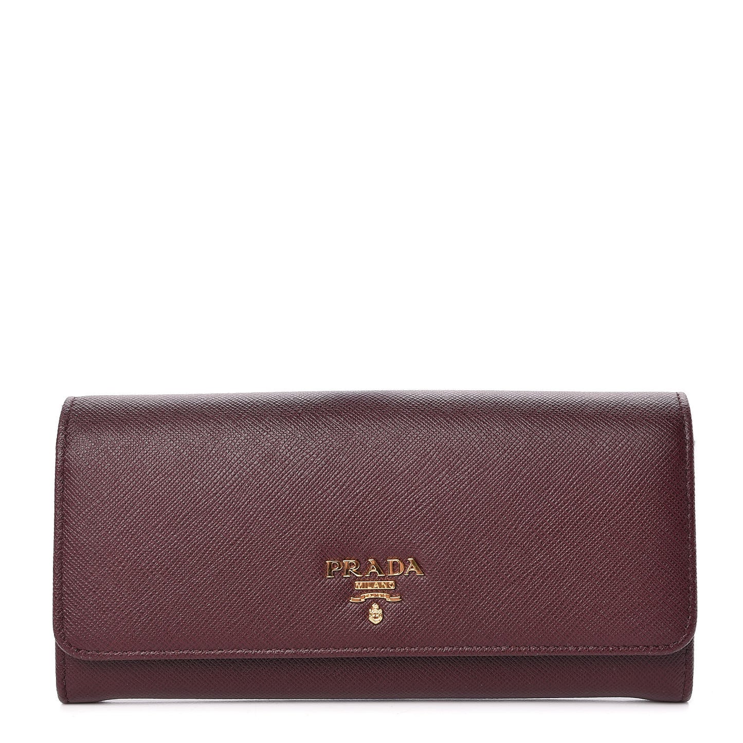 Saffiano Colour Continental Flap Wallet Granato Petalo