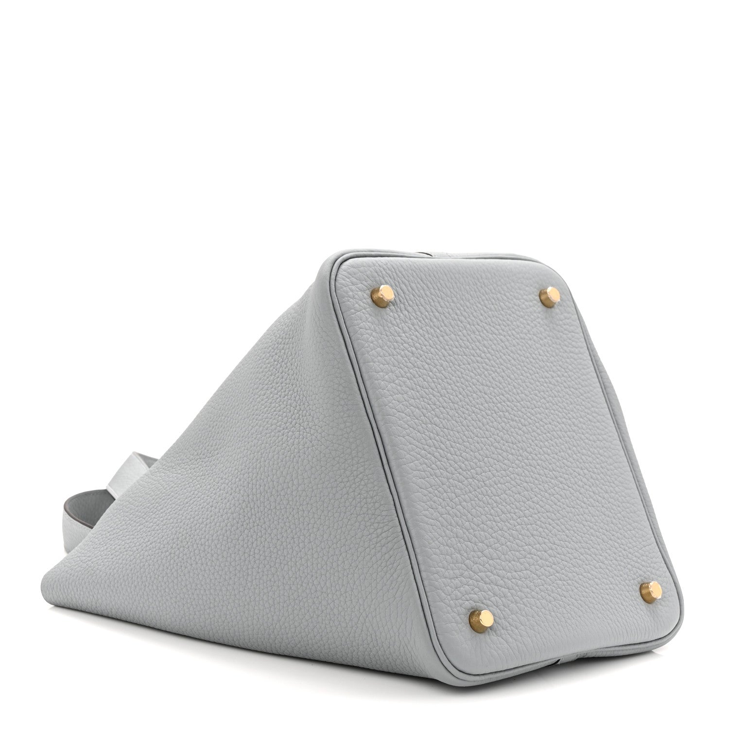 Hermes Taurillon Clemence Picotin Lock 22 MM Gris Pantin 1850625