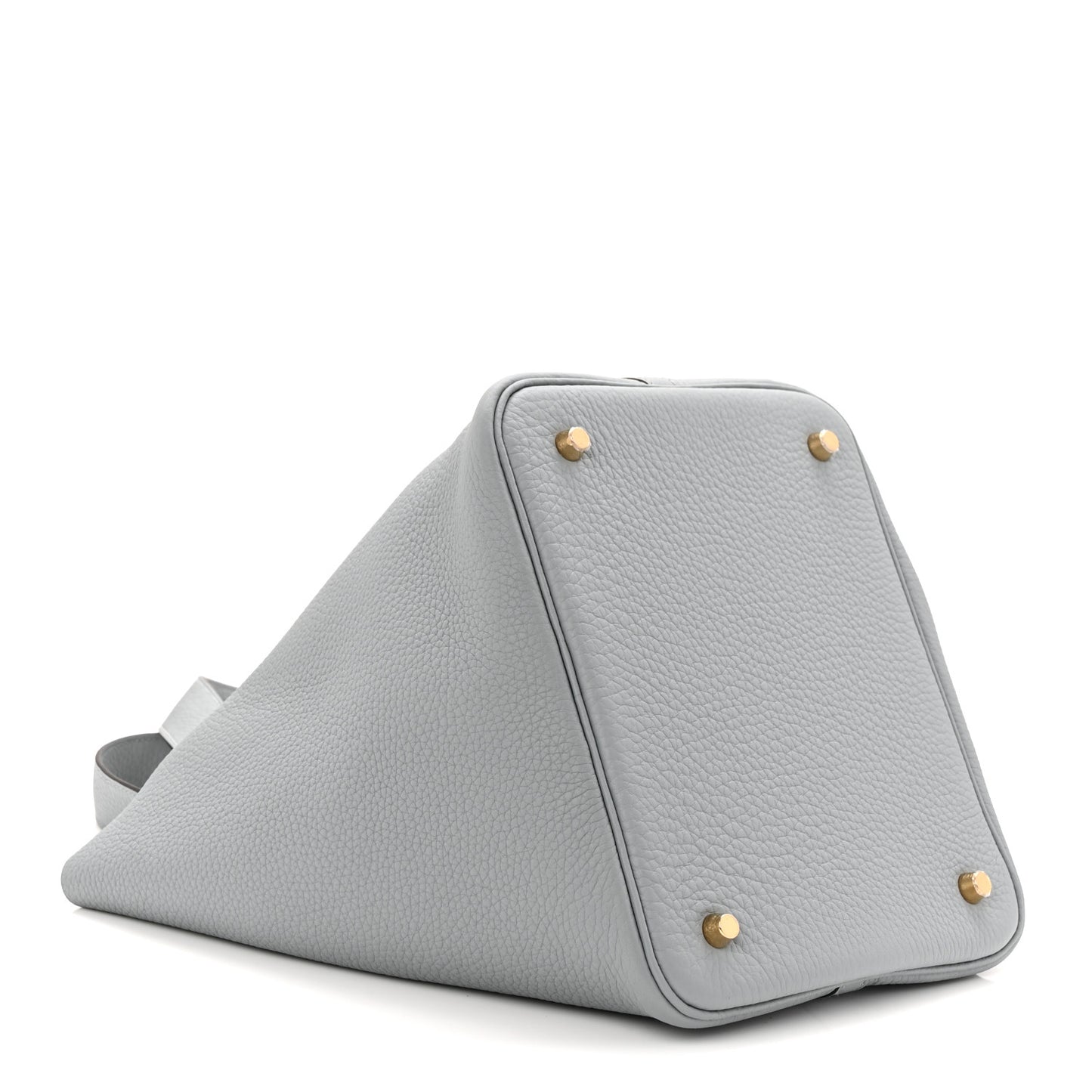 Taurillon Clemence Picotin Lock 22 MM Gris Pantin