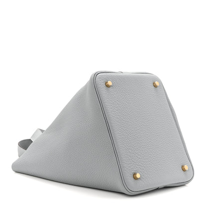 Hermes Taurillon Clemence Picotin Lock 22 MM Gris Pantin 4 of 11