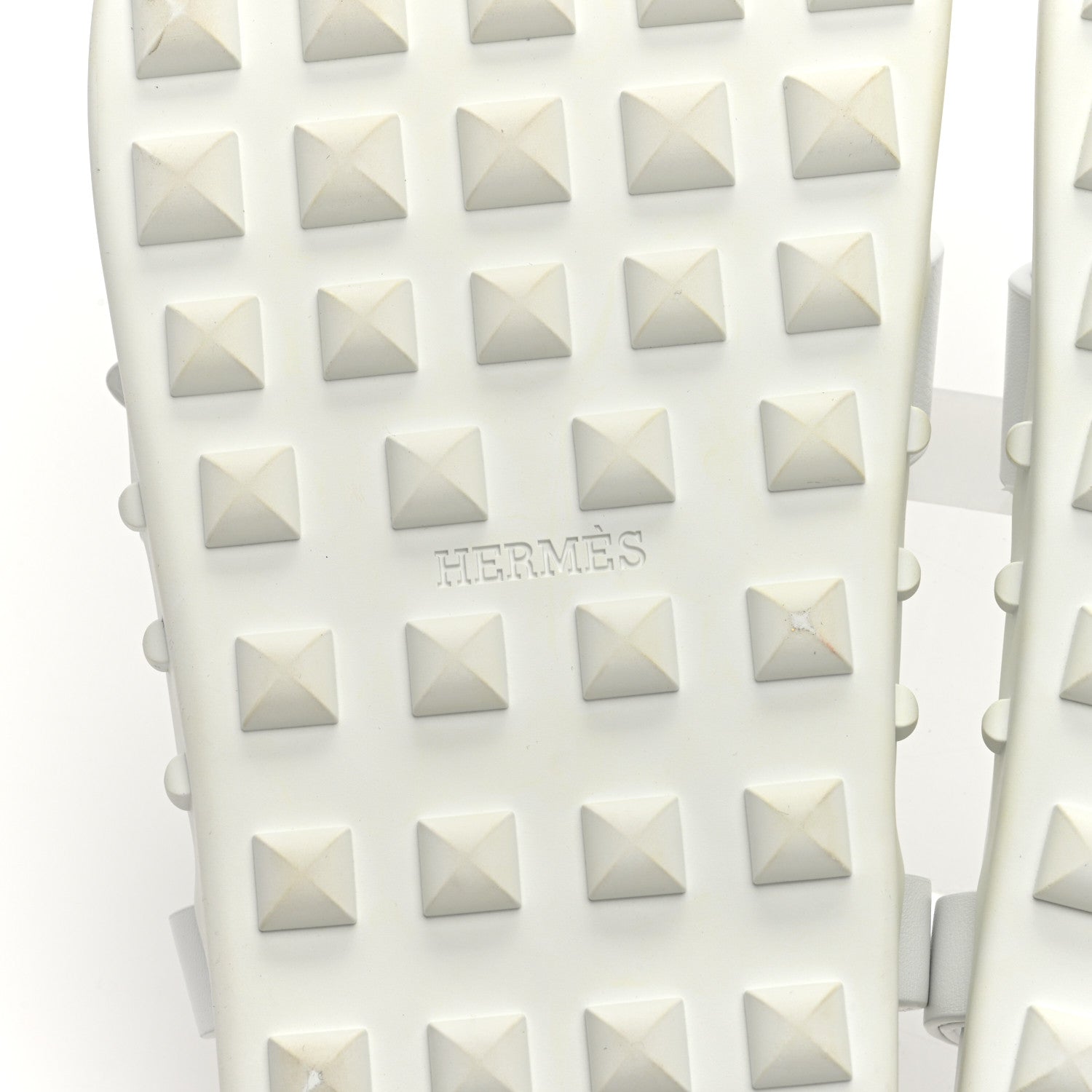 Hermes Calfskin Womens Inboard Sandals 38 White 5 of 7