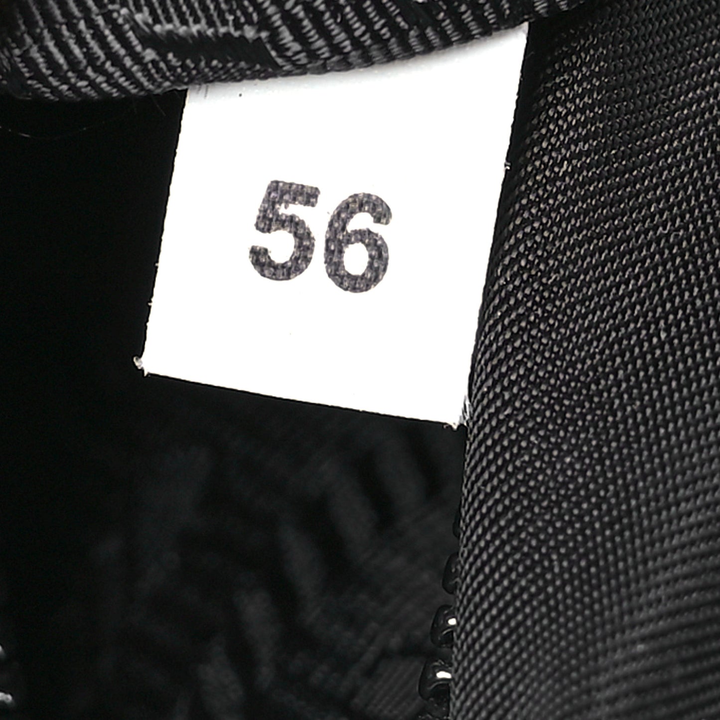 Re-Nylon Vitello Metal Triangle Logo Sling Backpack Black