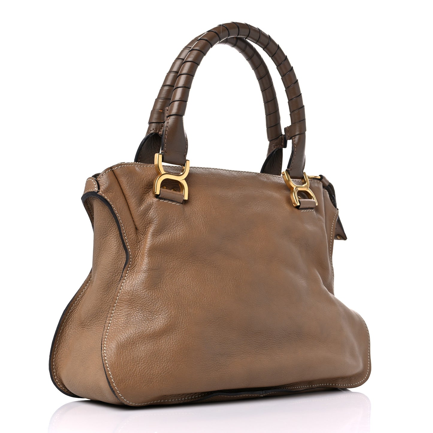 Calfskin Medium Marcie Satchel Nut