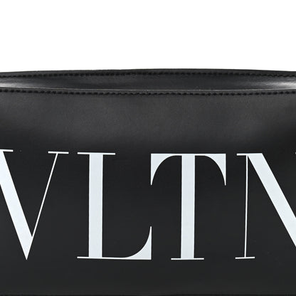 Valentino Garavani Calfskin VLTN Belt Bag Black White 6 of 8