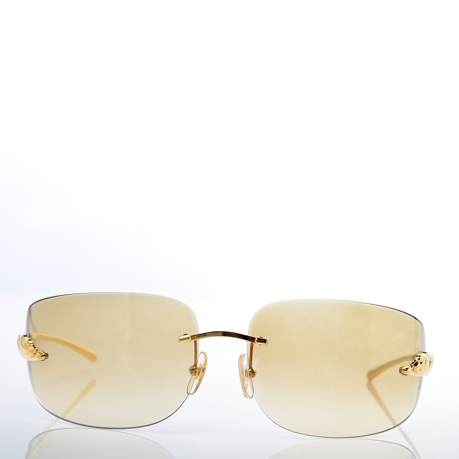 Cartier Panthere De Sunglasses Gold 2 of 8