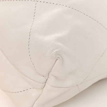 Chanel Shiny Calfskin Quilted Chanel 22 White 10 of 14