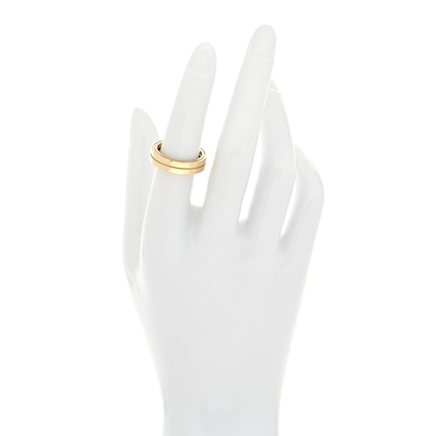 18K Yellow Gold Portofino Two-Row Ring 53 6.5