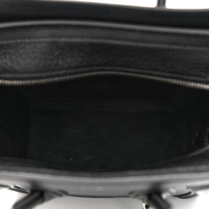 Celine Drummed Calfskin Nano Luggage Black 5 of 11
