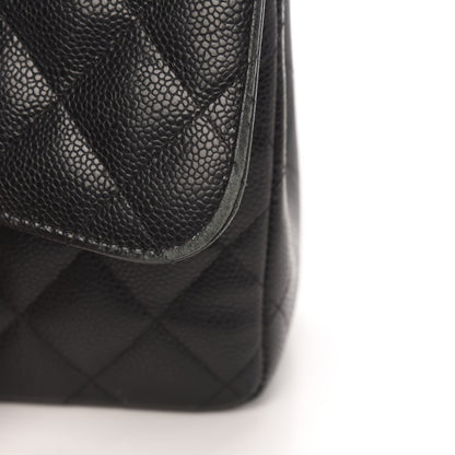 Chanel Caviar Quilted Jumbo Double Flap Black 14 of 20