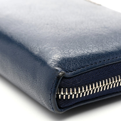 Givenchy Sugar Goatskin Pandora Zip Around Wallet Night Blue 8 of 11