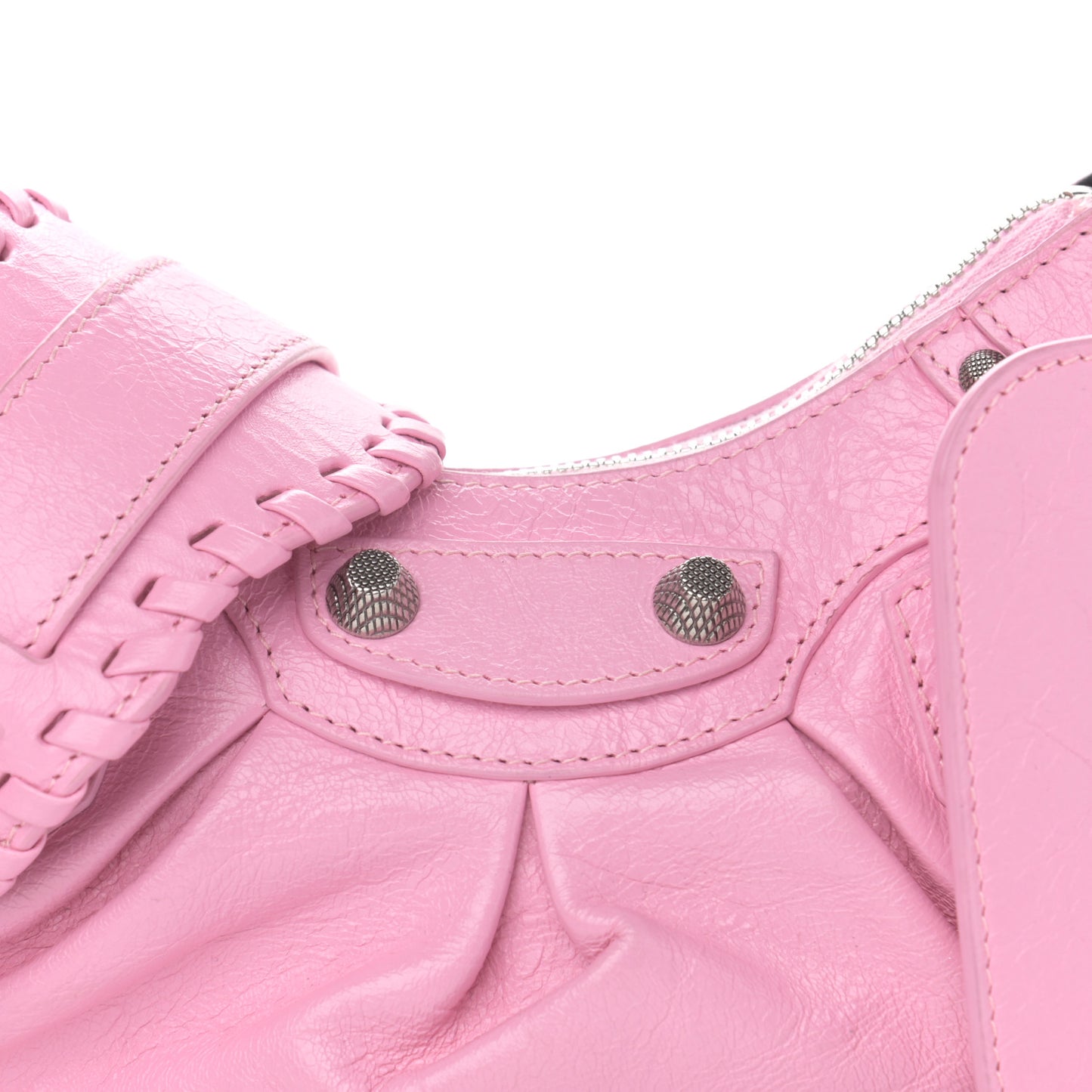 Agneau Arena Le Cagole Shoulder Bag XS Candy Pink