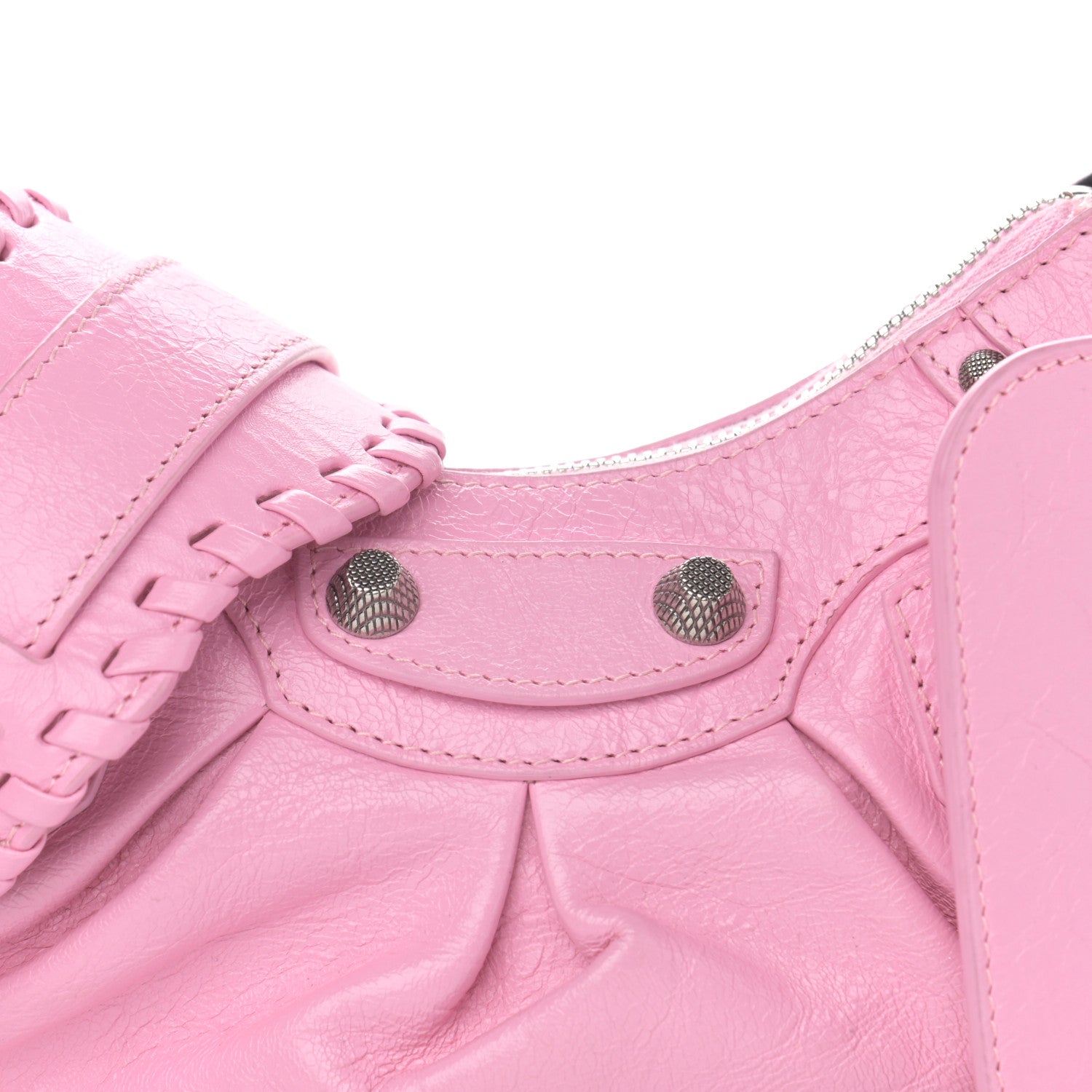 Balenciaga Agneau Arena Le Cagole Shoulder Bag XS Candy Pink 8 of 11