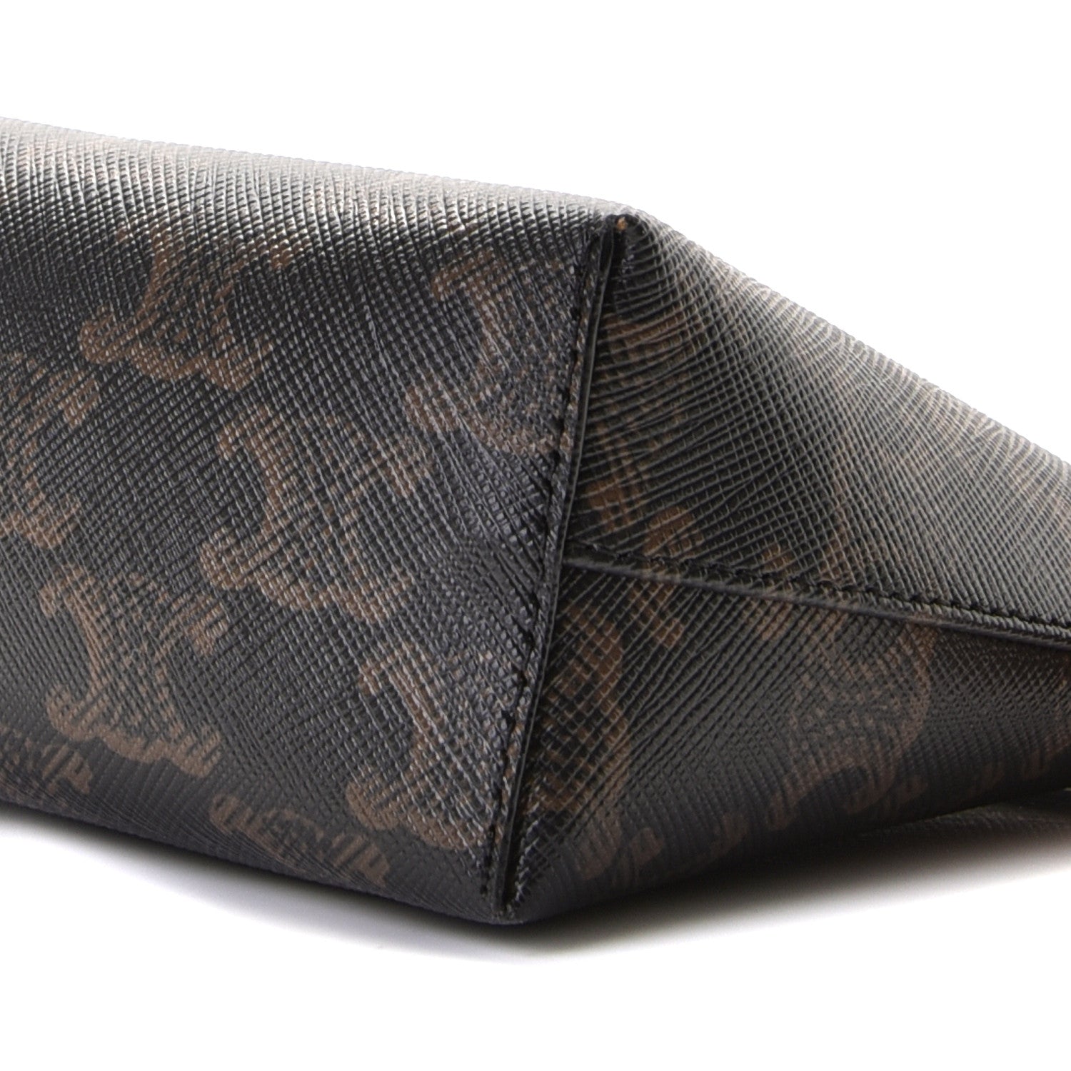 Celine Triomphe Canvas Calfskin Small Zipped Pouch Tan 5 of 7
