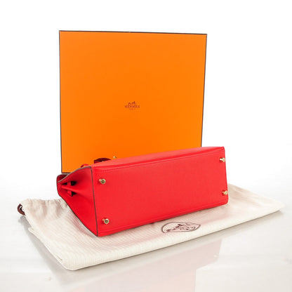 Hermes Epsom Kelly Sellier 28 Rouge Casaque 5 of 24