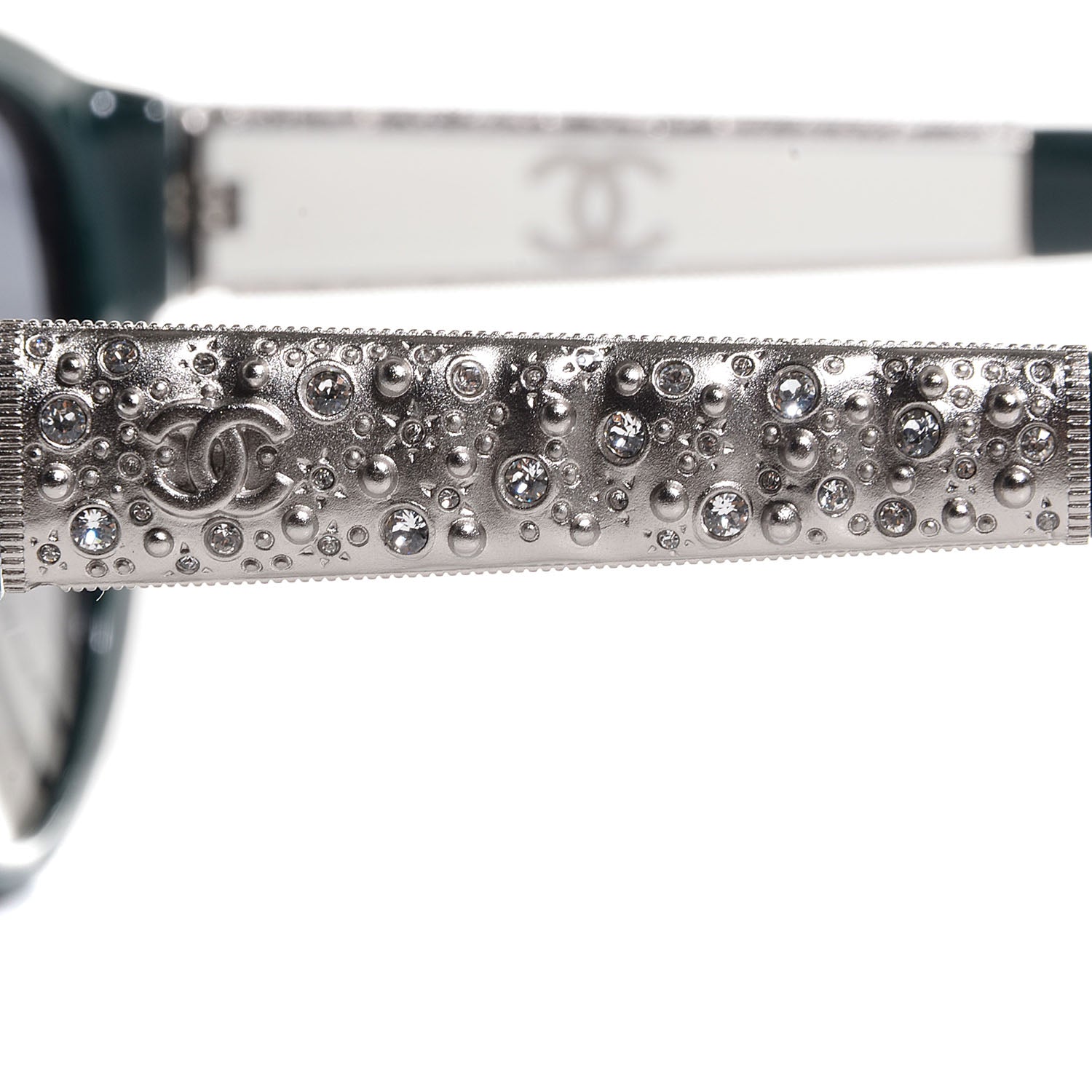 Chanel Cat Eye Bijoux Sunglasses 5298 B Green 4 of 9