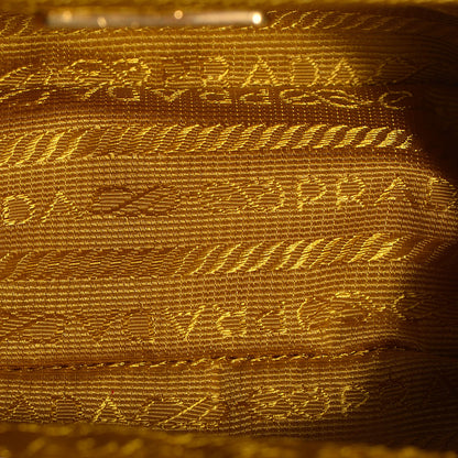 Prada Ostrich Frame Coin Purse Soleil 7 of 9
