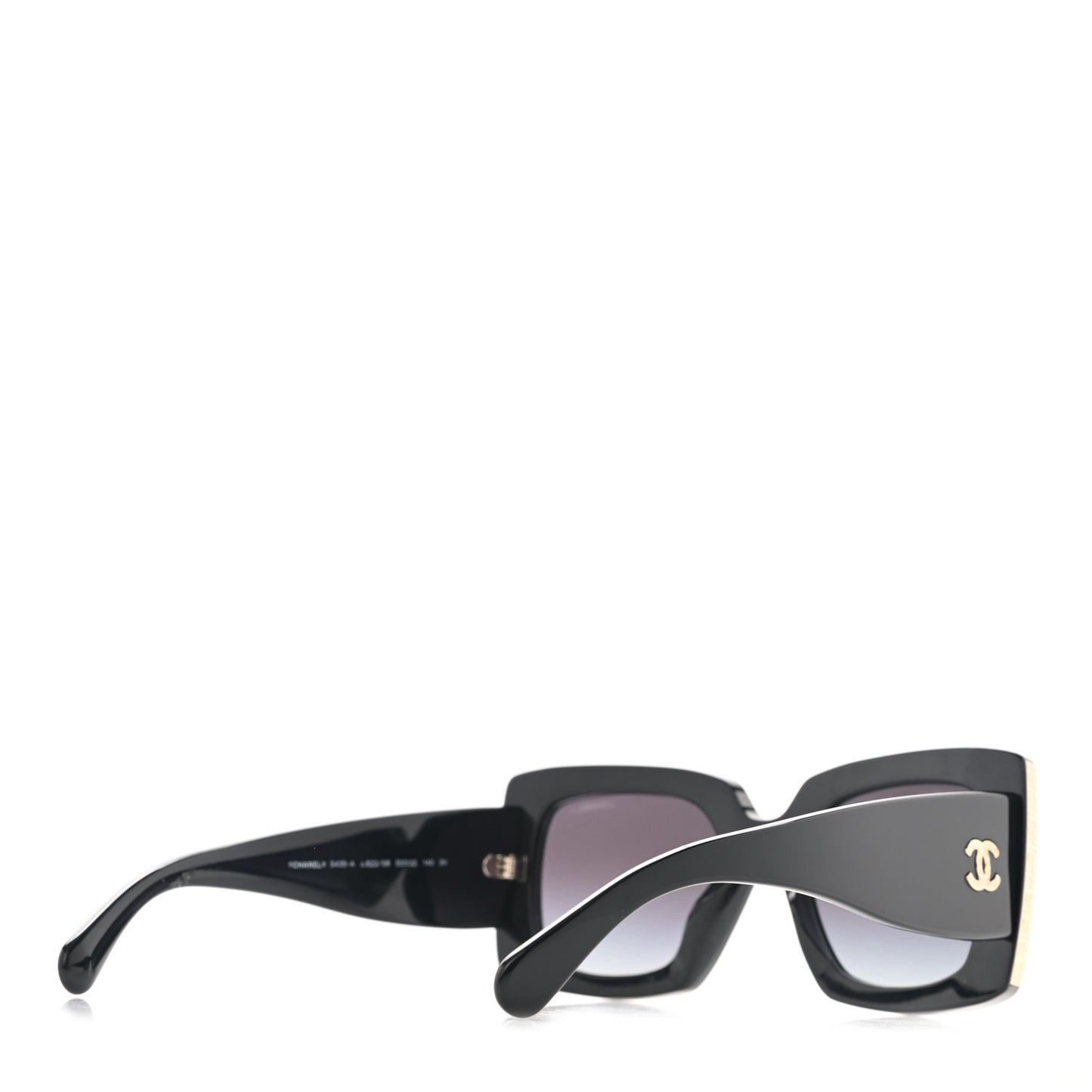 Acetate Rectangle Sunglasses 5435 Black