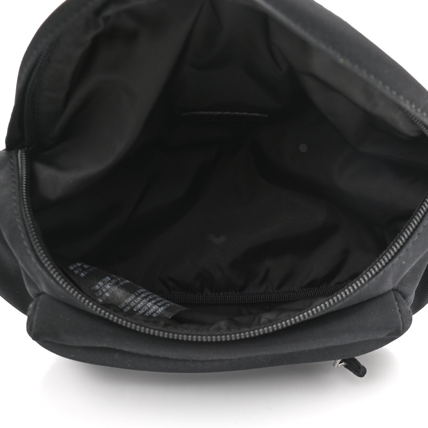 Balenciaga Sport Nylon Logo Embroidered Wheel Belt Bag Black White 5 of 11