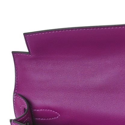 Hermes Swift Kelly Cut Clutch Pochette Anemone 10 of 10