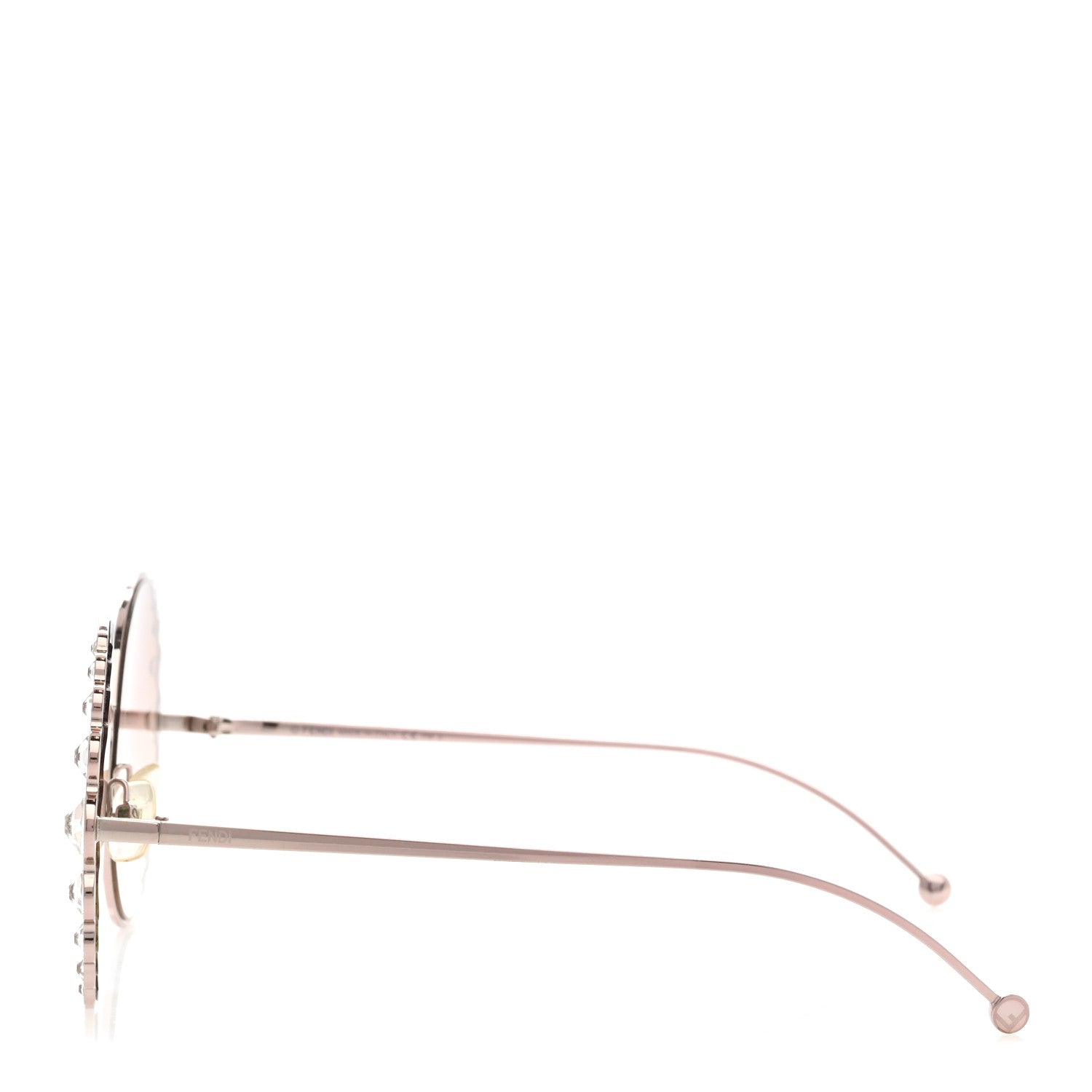 Fendi Crystal Round Sunglasses FF0324/S Rose 3 of 6