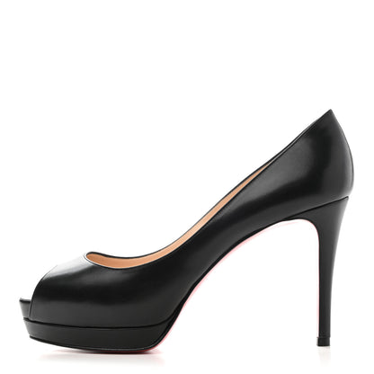 Christian Louboutin Calfskin Altadama 100 Pumps 38.5 Black 1 of 9