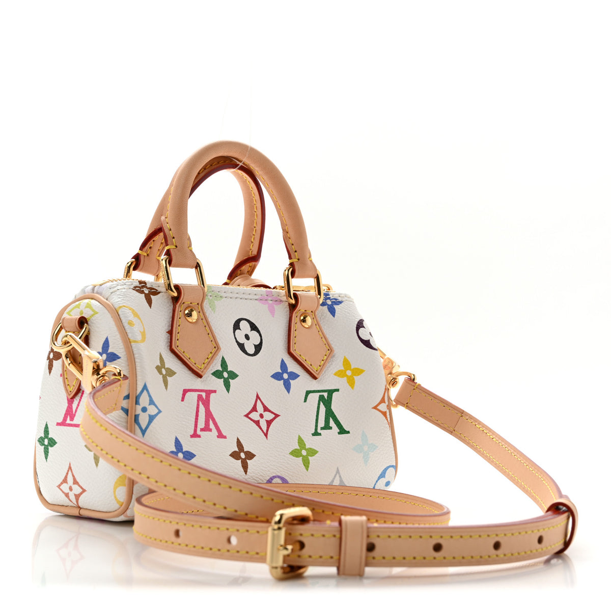 LV X TM Monogram Multicolor Nano Speedy White