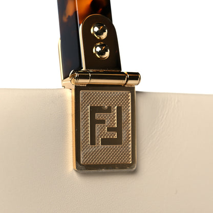 Fendi Vitello King Plexiglass Medium Fendi Sunshine Shopper Tote White Ice 10 of 11