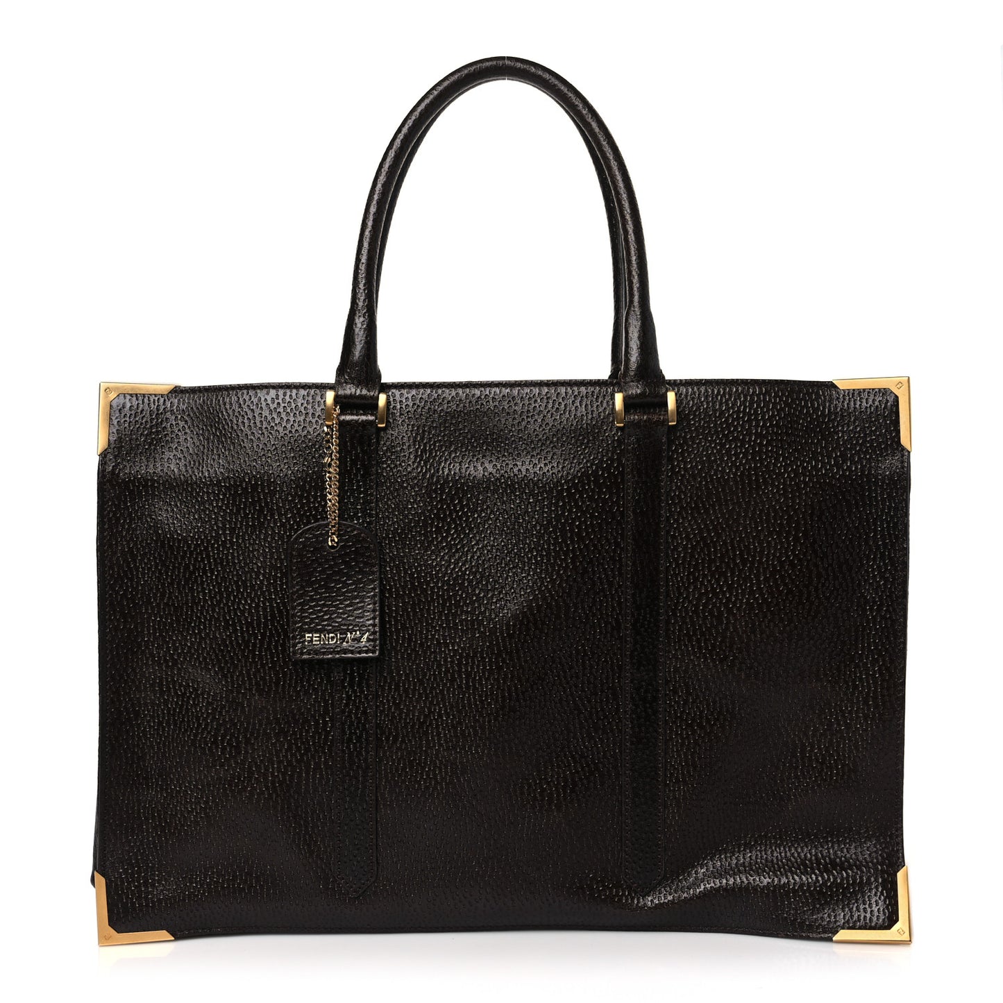 Dimpled Calfskin Classico No. 4 Tote Brown