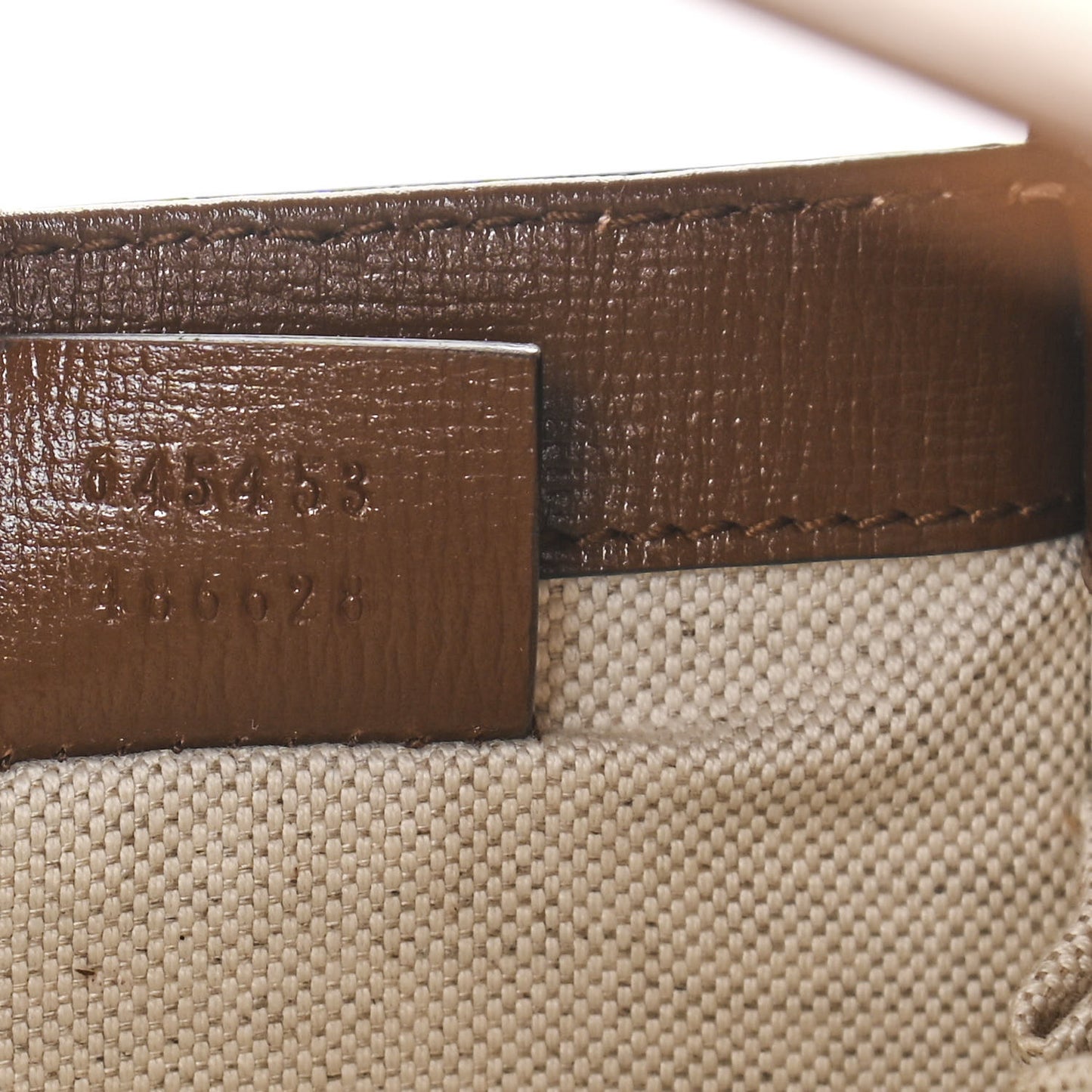 GG Supreme Monogram Azalea Calfskin Mini Horsebit 1955 Foldover Top Handle Bag Beige Ebony Brown Sugar