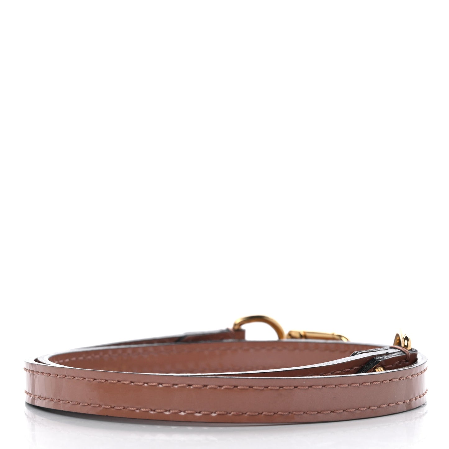 Patent Shoulder Strap Rose Velours