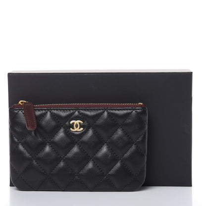 Chanel Lambskin Quilted Small Cosmetic Case Black 8 of 9