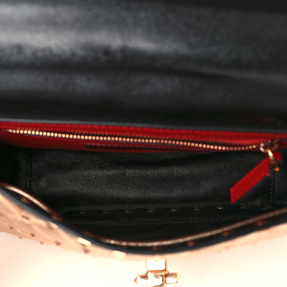 Valentino Garavani Metallic Nappa Medium Rockstud Spike Shoulder Bag Rame 4 of 7