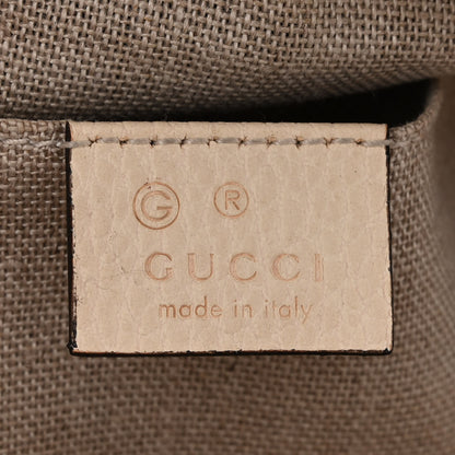 Gucci Monogram Dollar Calfskin Mini Bree Messenger Bag Beige Ebony Avoire 6 of 13