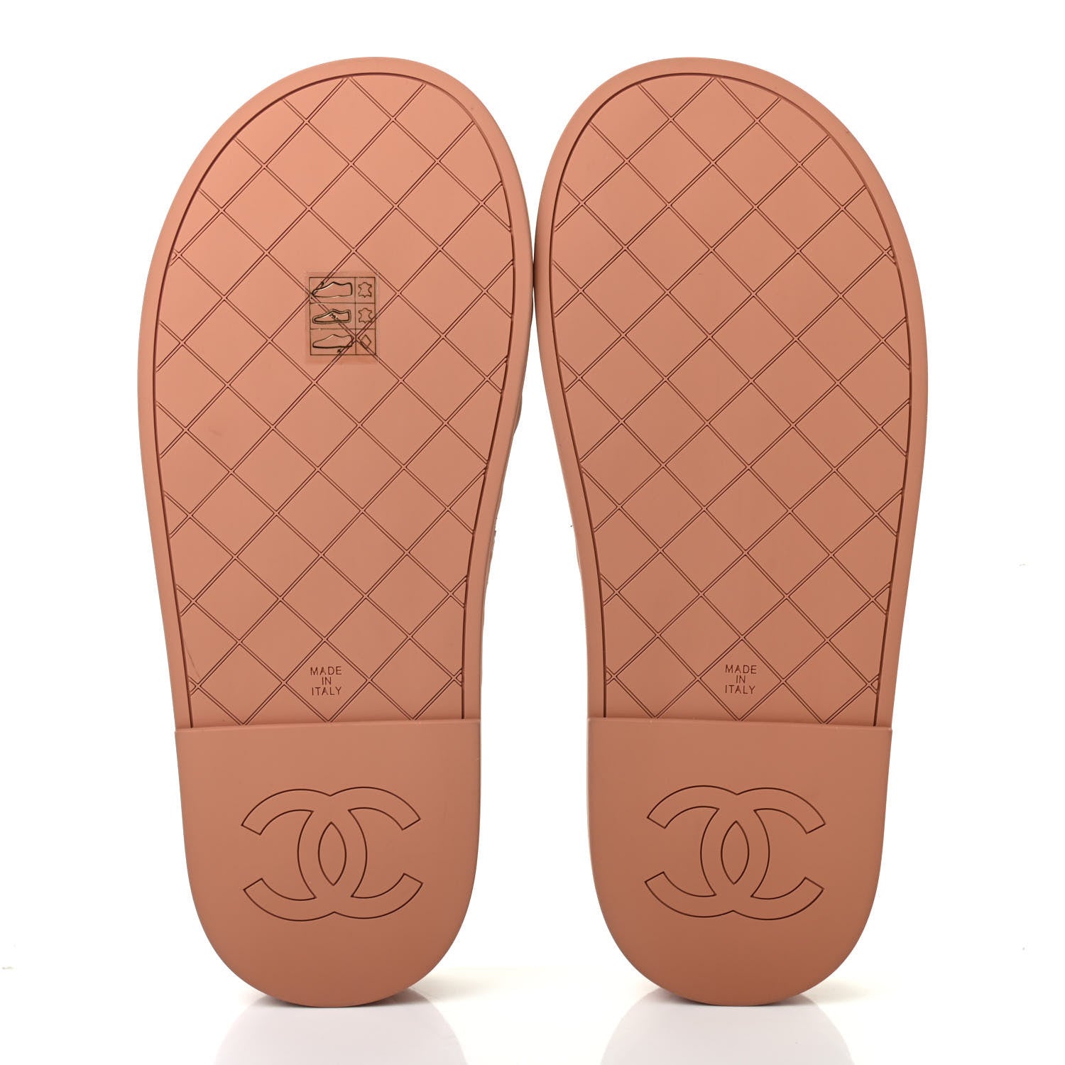 Chanel Lambskin Quilted CC Mules Sandals 38 Brown 5 of 8