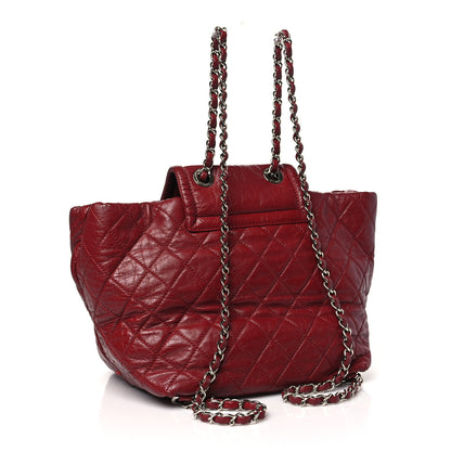 Chanel Lambskin Quilted Beijing Backpack Red 4 of 12
