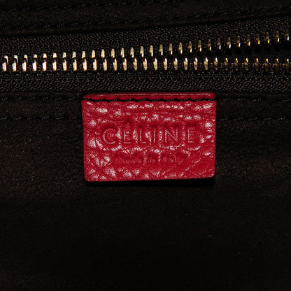 Celine Pebbled Calfskin Mini Luggage Red 6 of 8