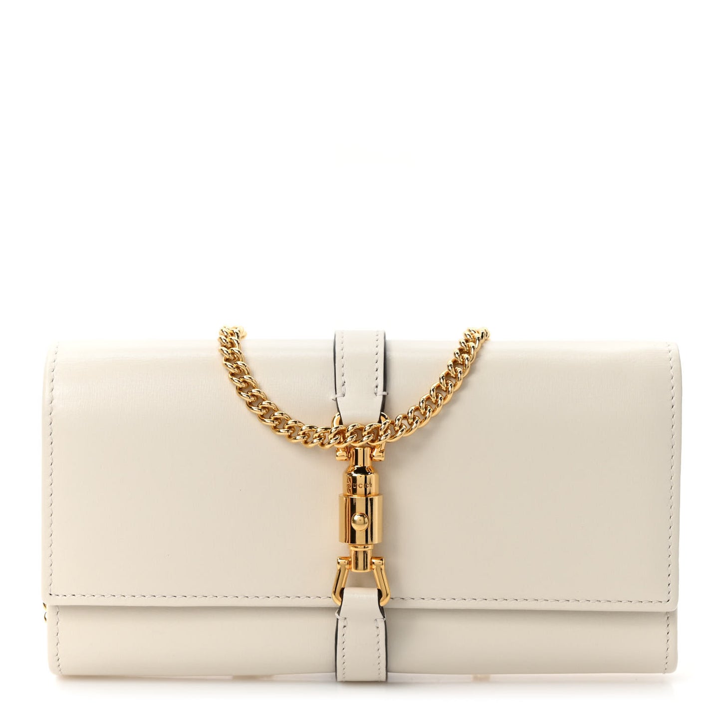 Calfskin Jackie 1961 Chain Wallet Mystic White