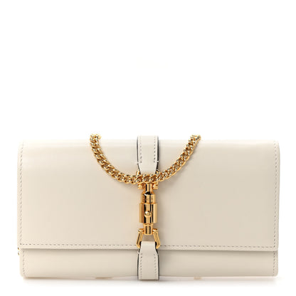 Gucci Calfskin Jackie 1961 Chain Wallet Mystic White 1 of 7