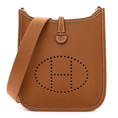 Hermes Taurillon Clemence Evelyne TPM Gold 1 of 11