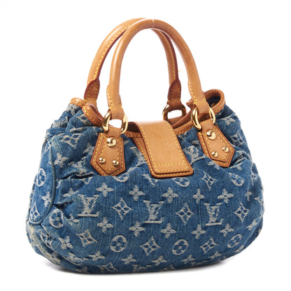 Louis Vuitton Monogram Denim Pleaty Blue 3 of 9