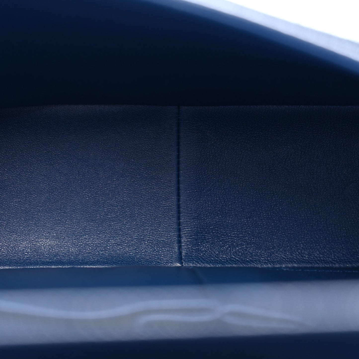 Caviar Quilted Jumbo Double Flap Navy Blue