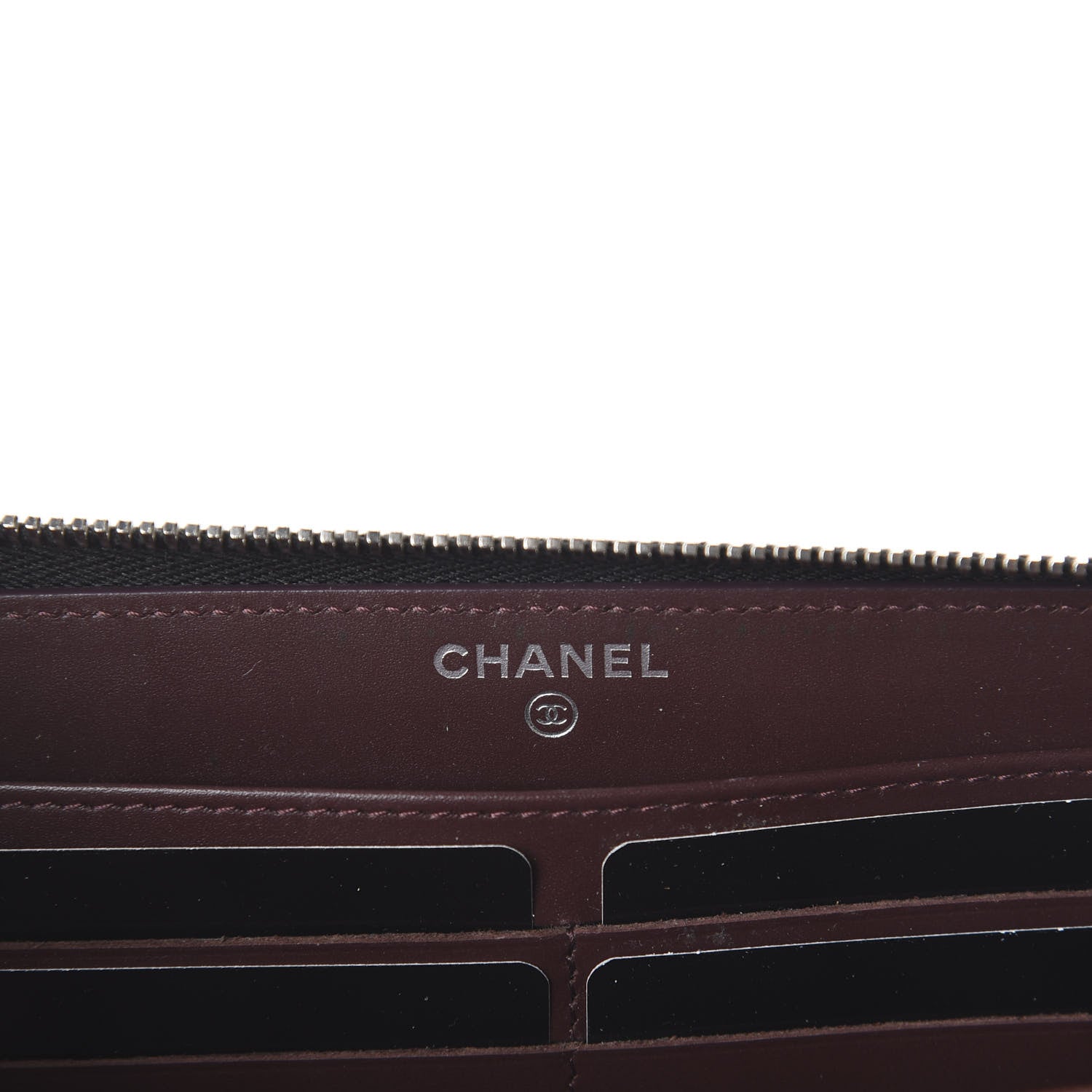 Chanel Caviar Quilted Large Gusset Zip Around Wallet Black 5 of 7