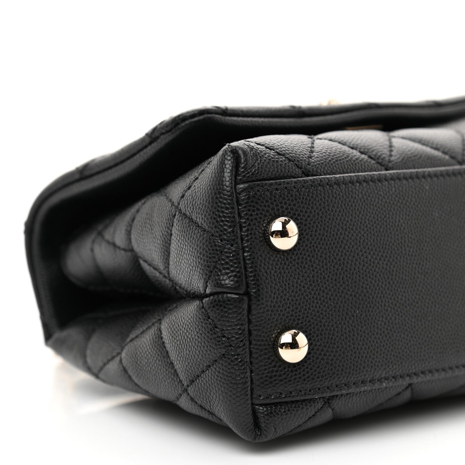 Chanel Caviar Quilted Extra Mini Coco Handle Flap Black 9 of 10