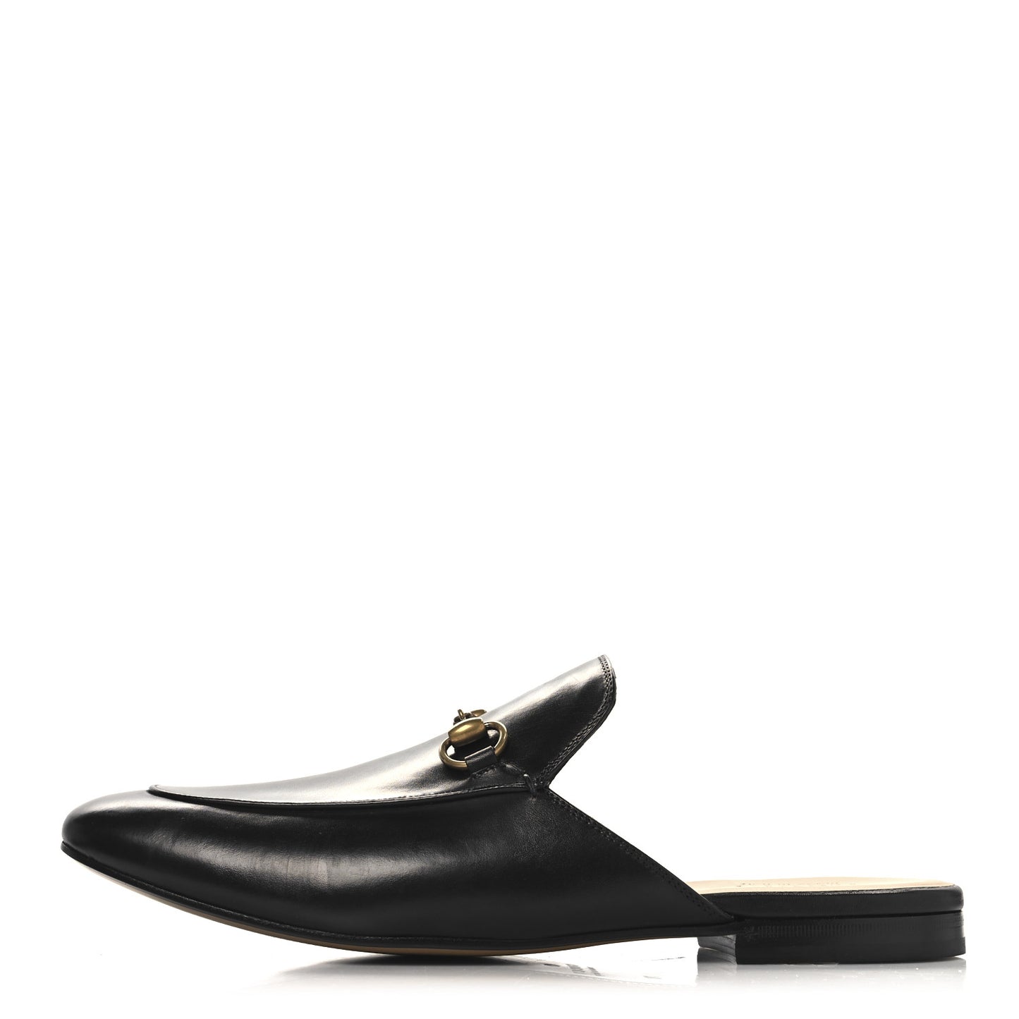 Calfskin Mens Princetown Slippers 11 Black
