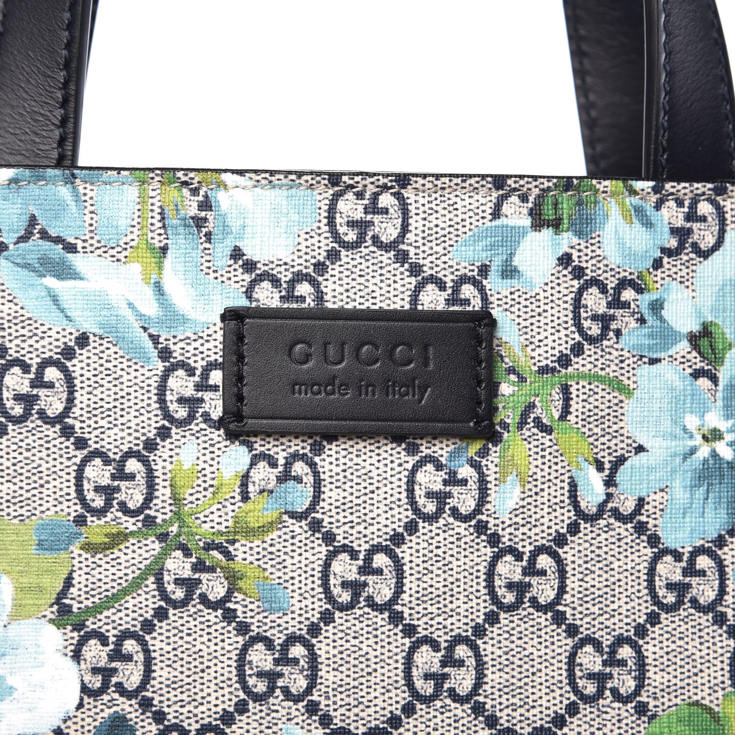 Gucci Soft GG Supreme Monogram Blooms Vertical Tote Blue 8 of 11