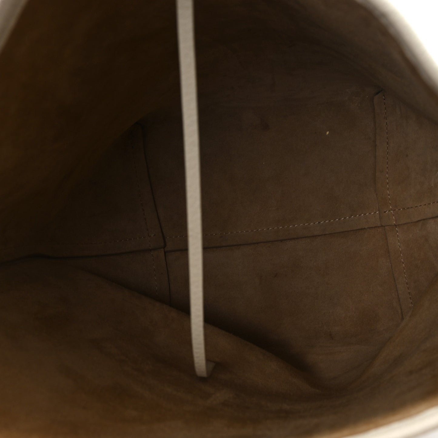 Grained Calfskin Medium N/S Park Tote Ivory