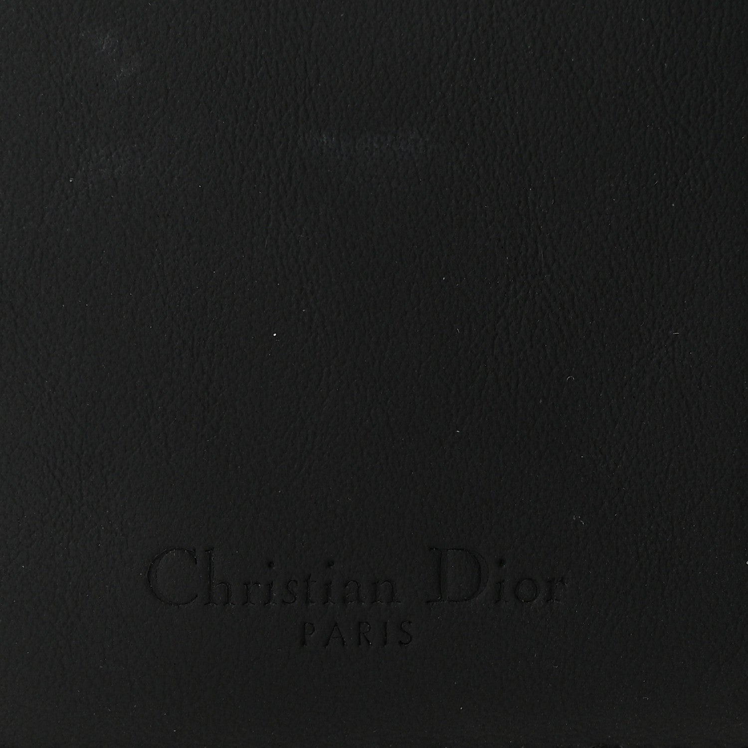 Christian Dior Ultra Matte Calfskin Saddle Lotus Wallet Black 6 of 6