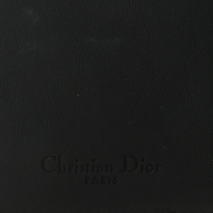 Christian Dior Ultra Matte Calfskin Saddle Lotus Wallet Black 6 of 6
