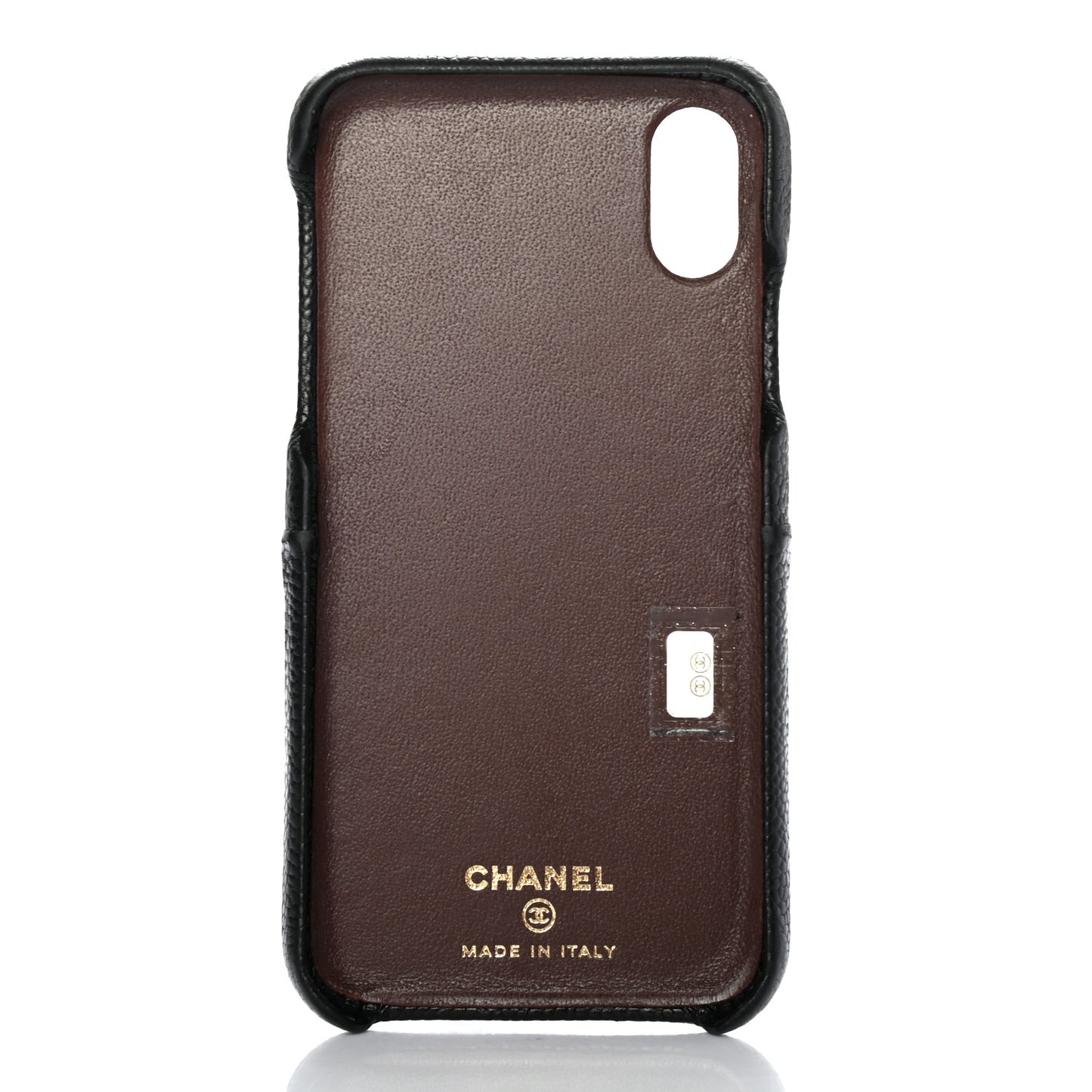 Caviar Quilted iPhone X Coco Tech Case Black